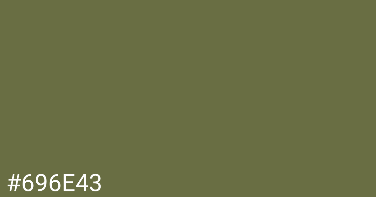 Hex color #696e43 graphic