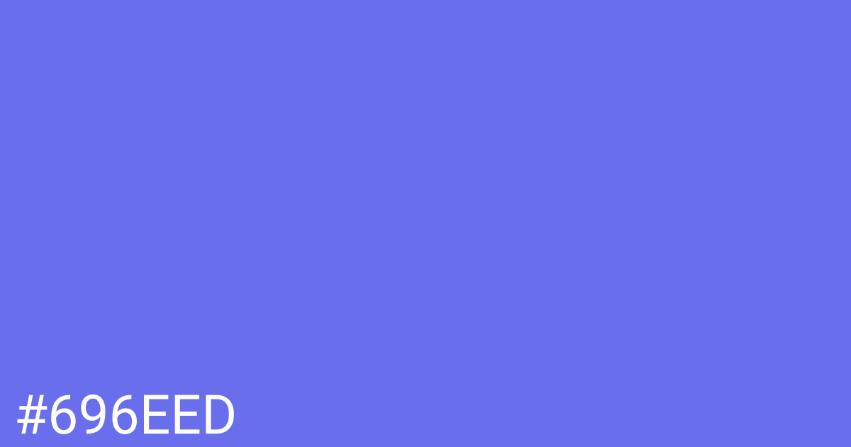Hex color #696eed graphic