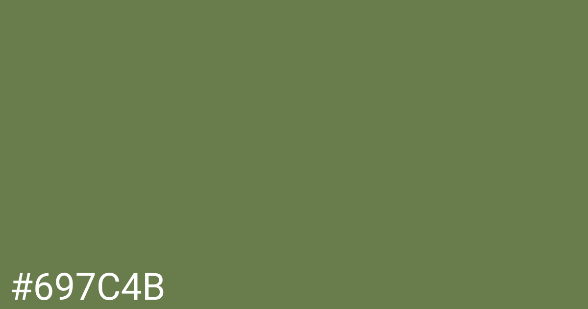 Hex color #697c4b graphic