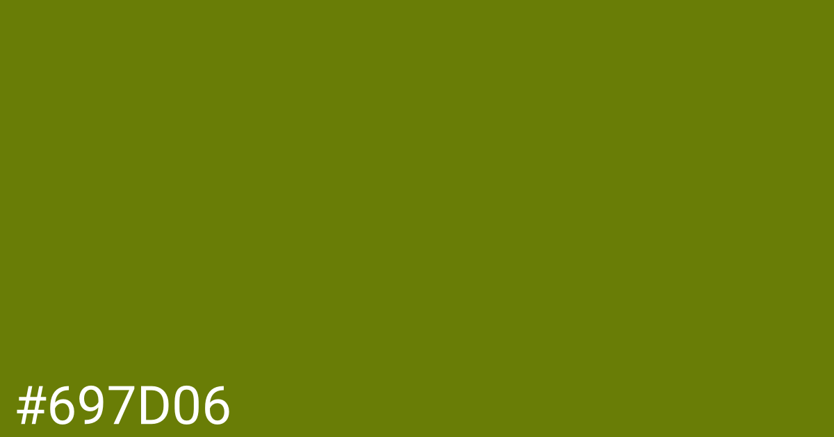 Hex color #697d06 graphic