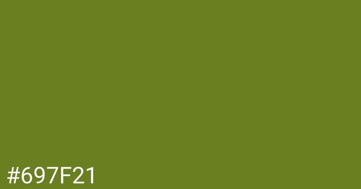 Hex color #697f21 graphic