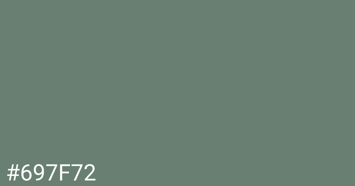 Hex color #697f72 graphic