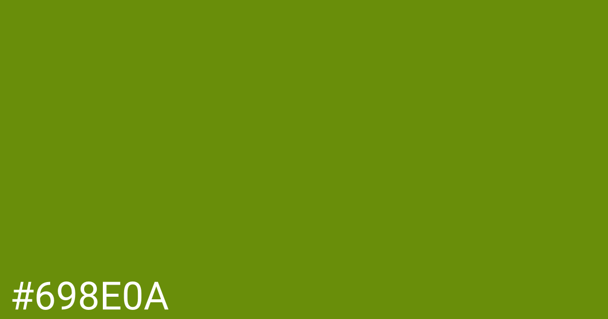 Hex color #698e0a graphic