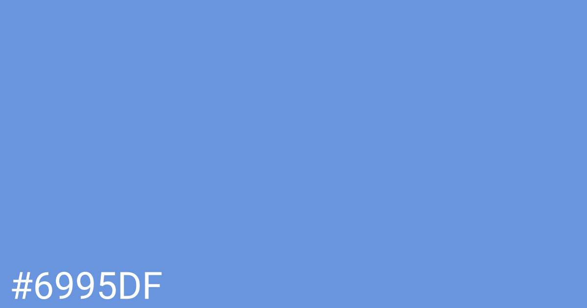 Hex color #6995df graphic
