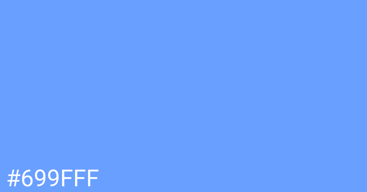 Hex color #699fff graphic