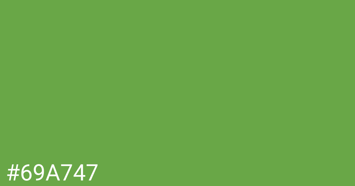 Hex color #69a747 graphic