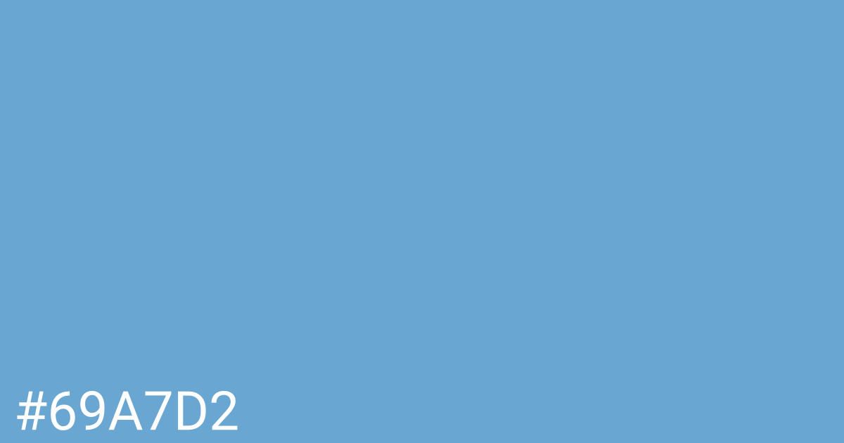 Hex color #69a7d2 graphic
