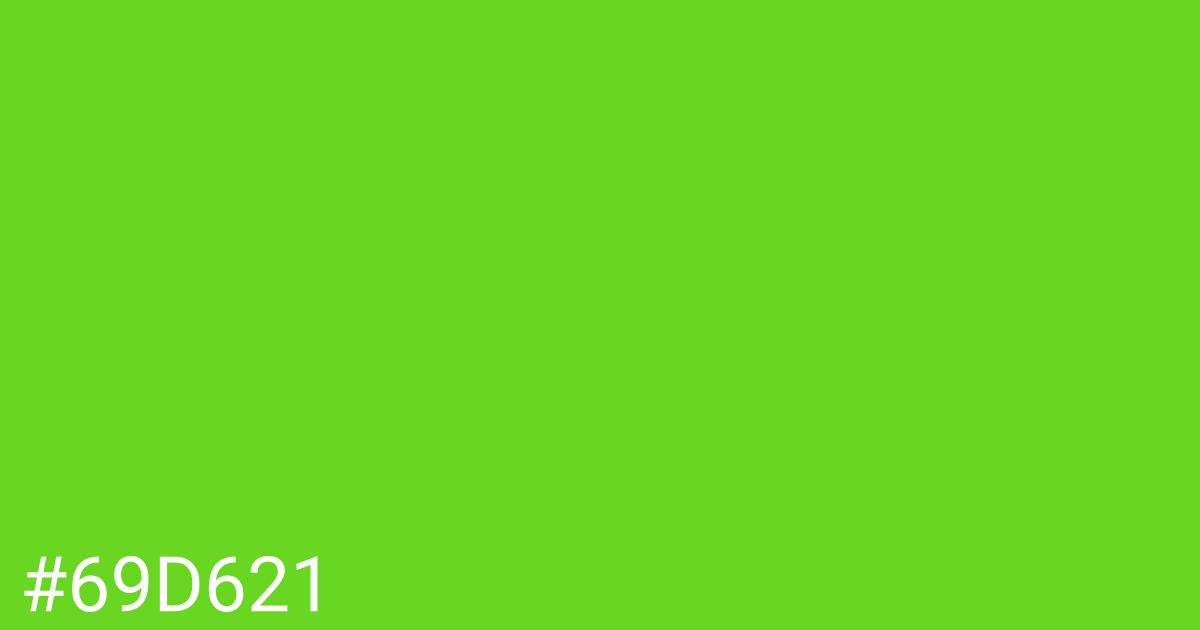 Hex color #69d621 graphic