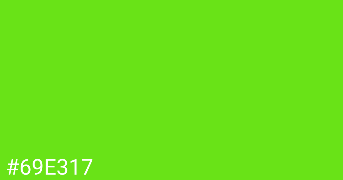 Hex color #69e317 graphic