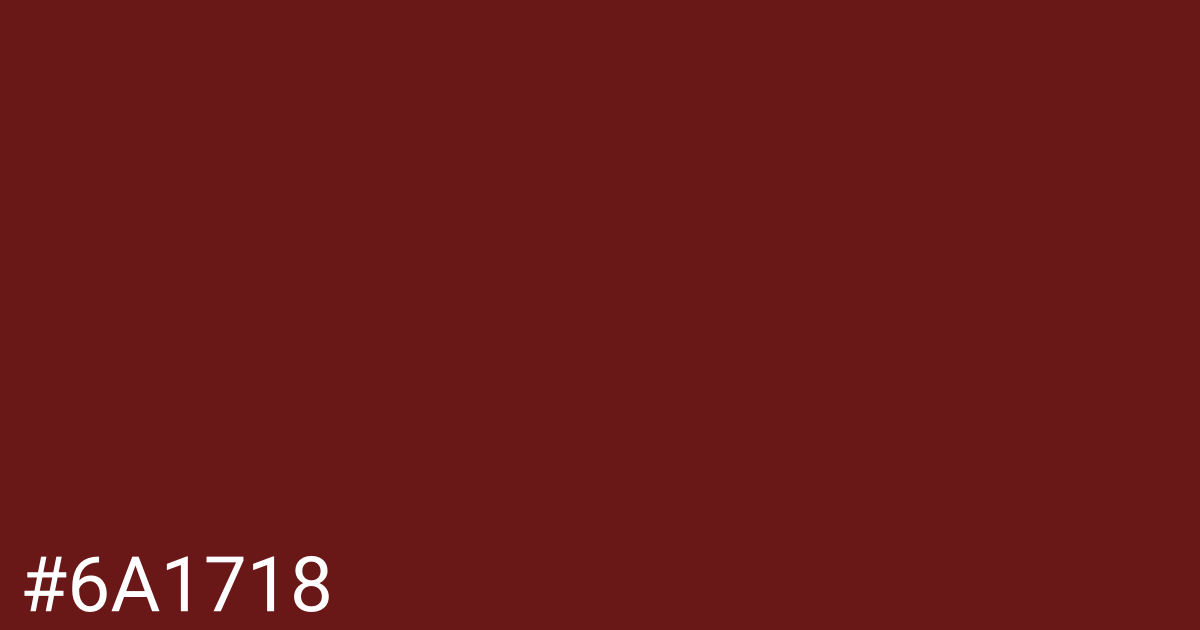 Hex color #6a1718 graphic