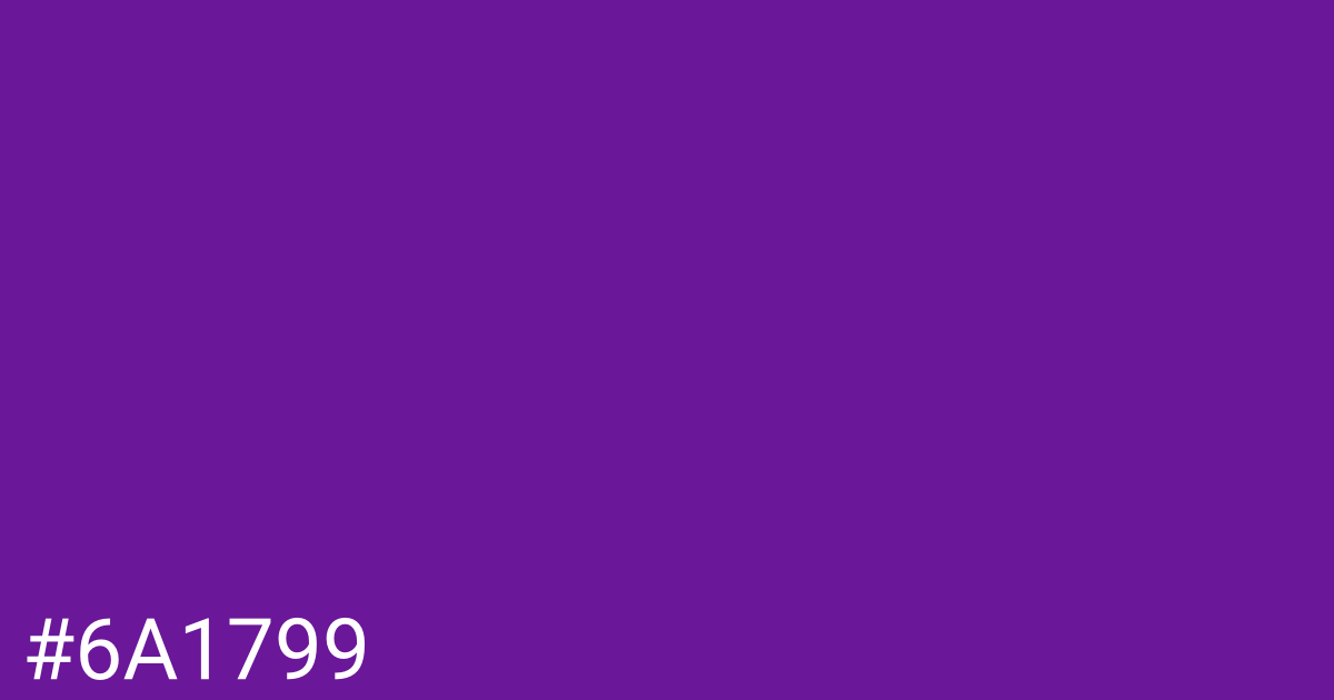Hex color #6a1799 graphic