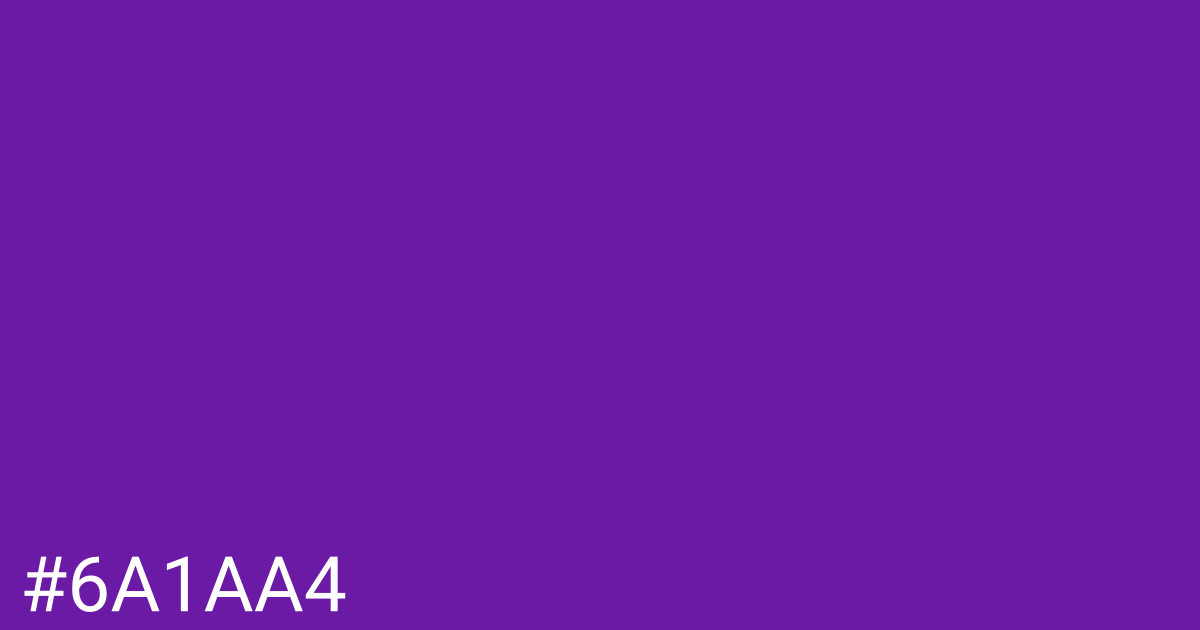 Hex color #6a1aa4 graphic