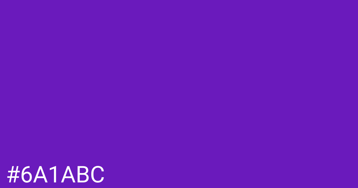Hex color #6a1abc graphic