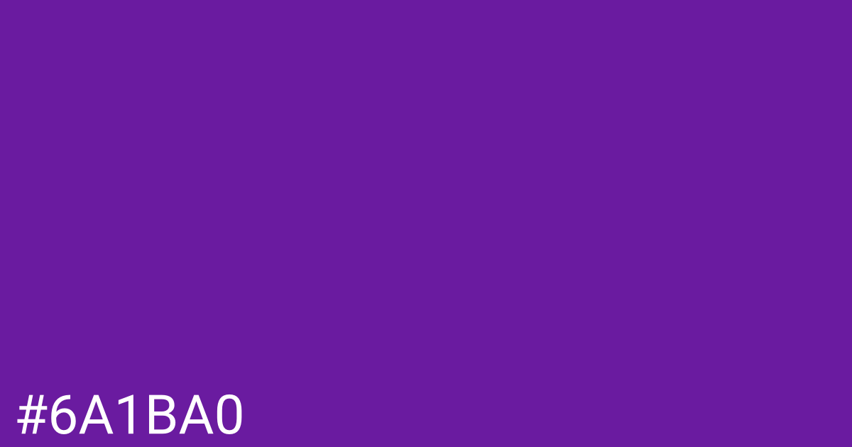 Hex color #6a1ba0 graphic