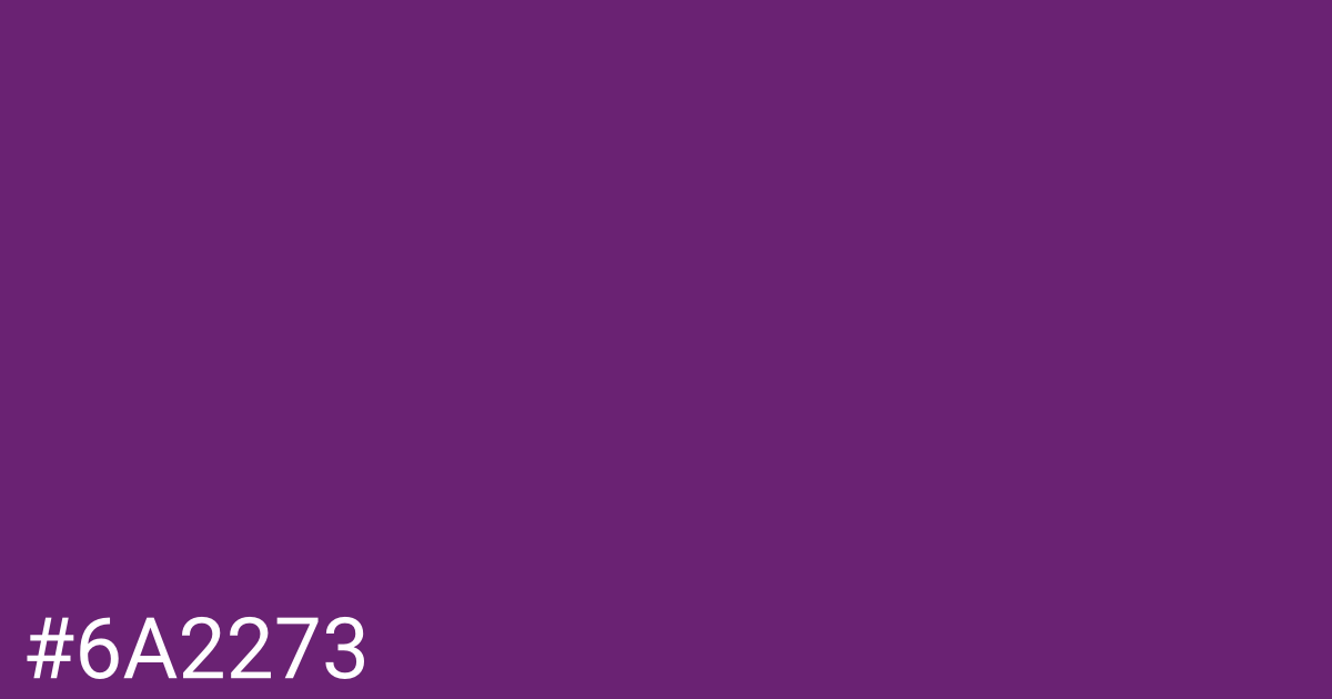 Hex color #6a2273 graphic