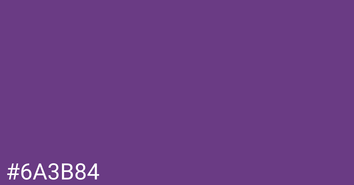 Hex color #6a3b84 graphic