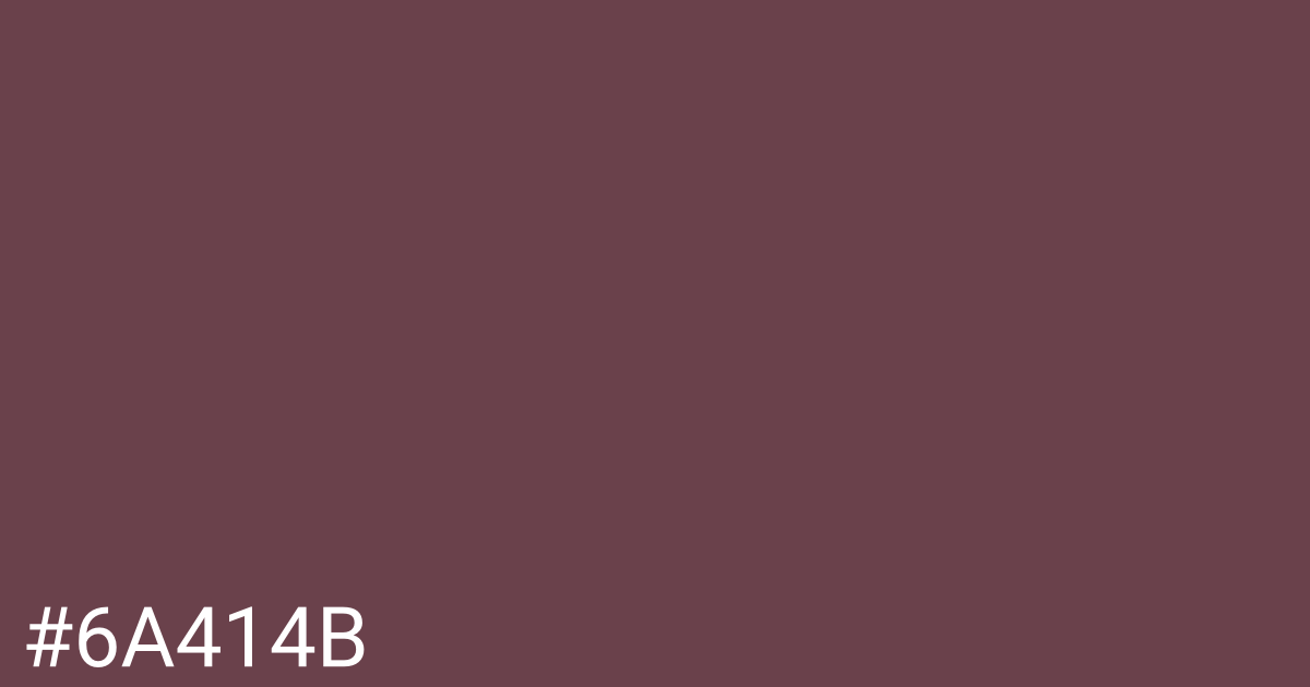 Hex color #6a414b graphic