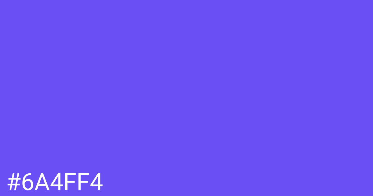 Hex color #6a4ff4 graphic