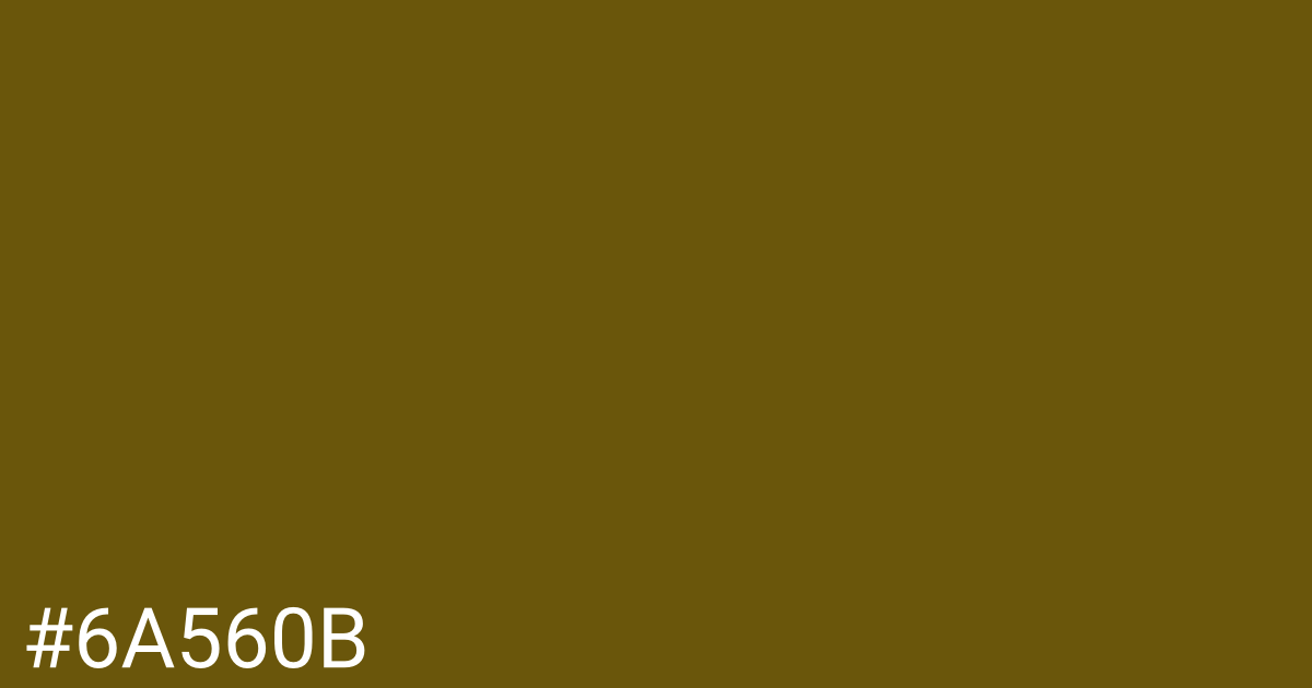 Hex color #6a560b graphic
