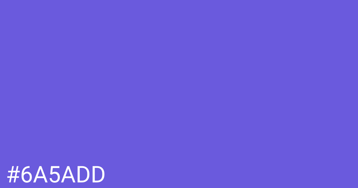 Hex color #6a5add graphic