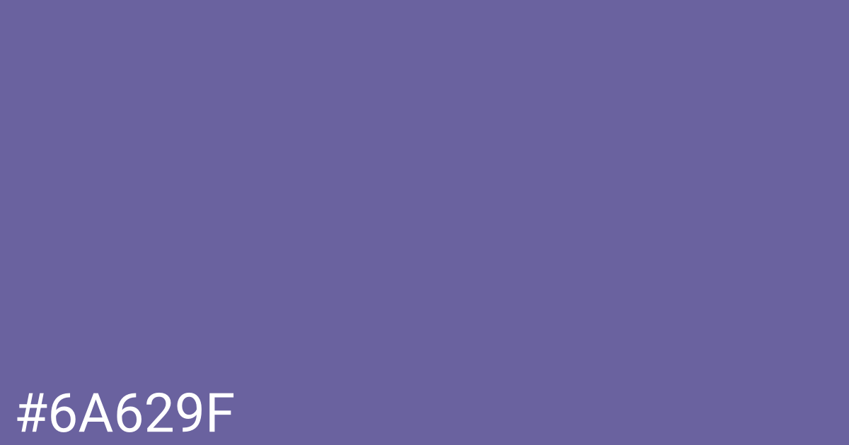 Hex color #6a629f graphic