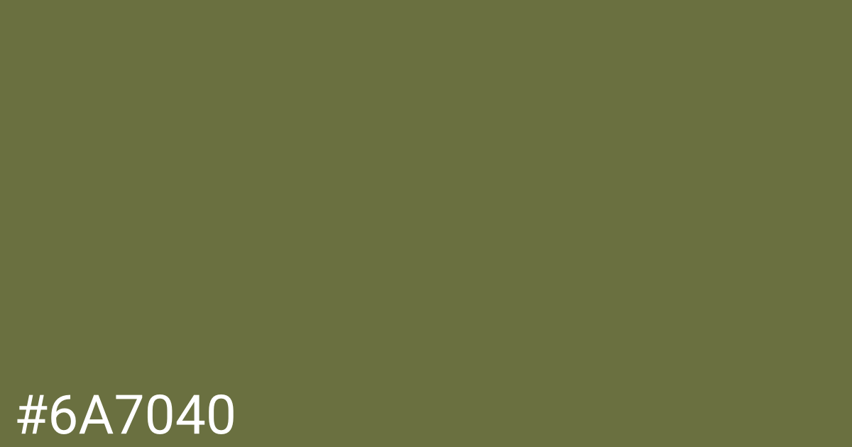 Hex color #6a7040 graphic