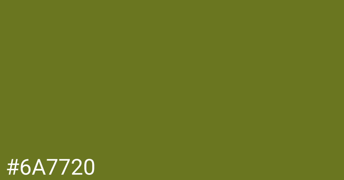 Hex color #6a7720 graphic