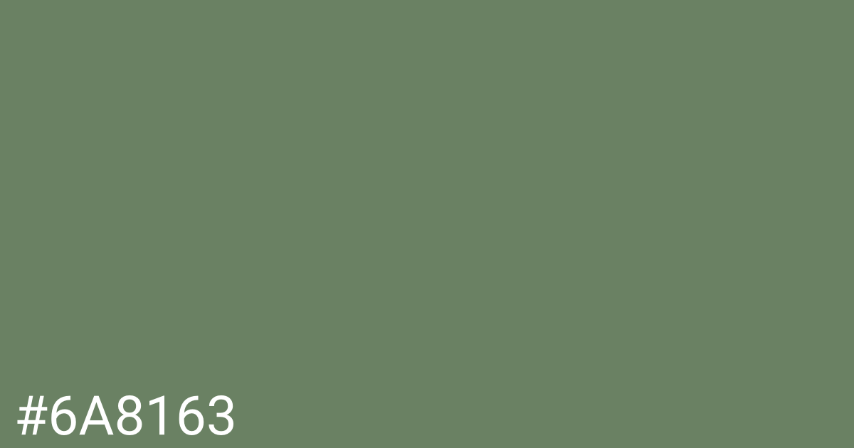 Hex color #6a8163 graphic