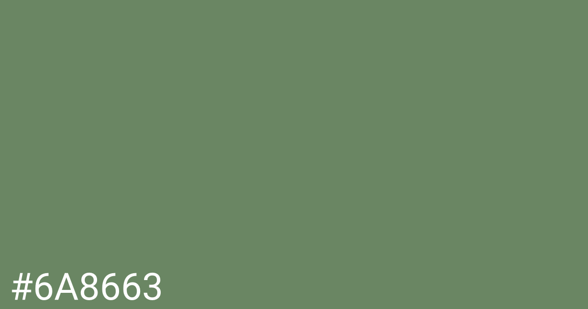 Hex color #6a8663 graphic