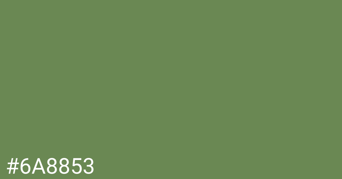 Hex color #6a8853 graphic