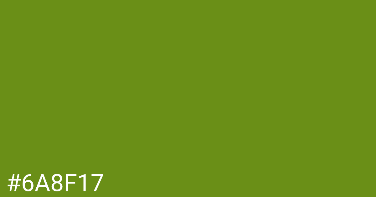 Hex color #6a8f17 graphic