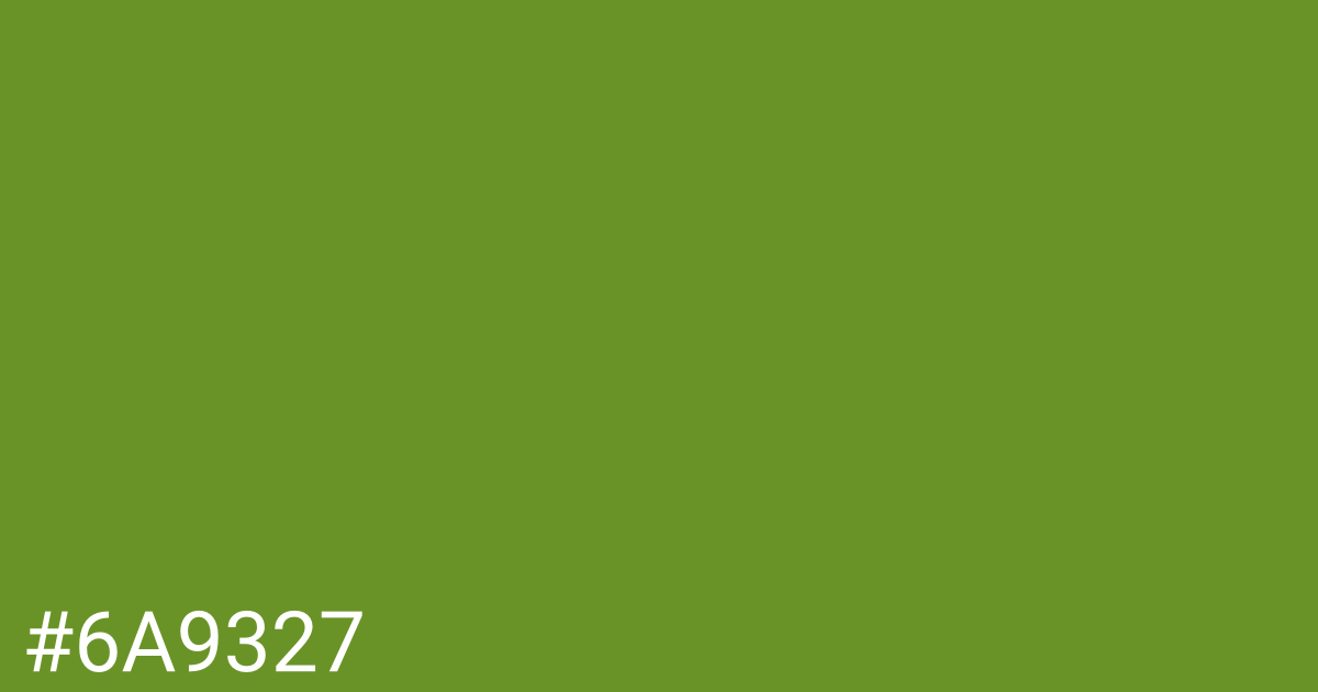 Hex color #6a9327 graphic