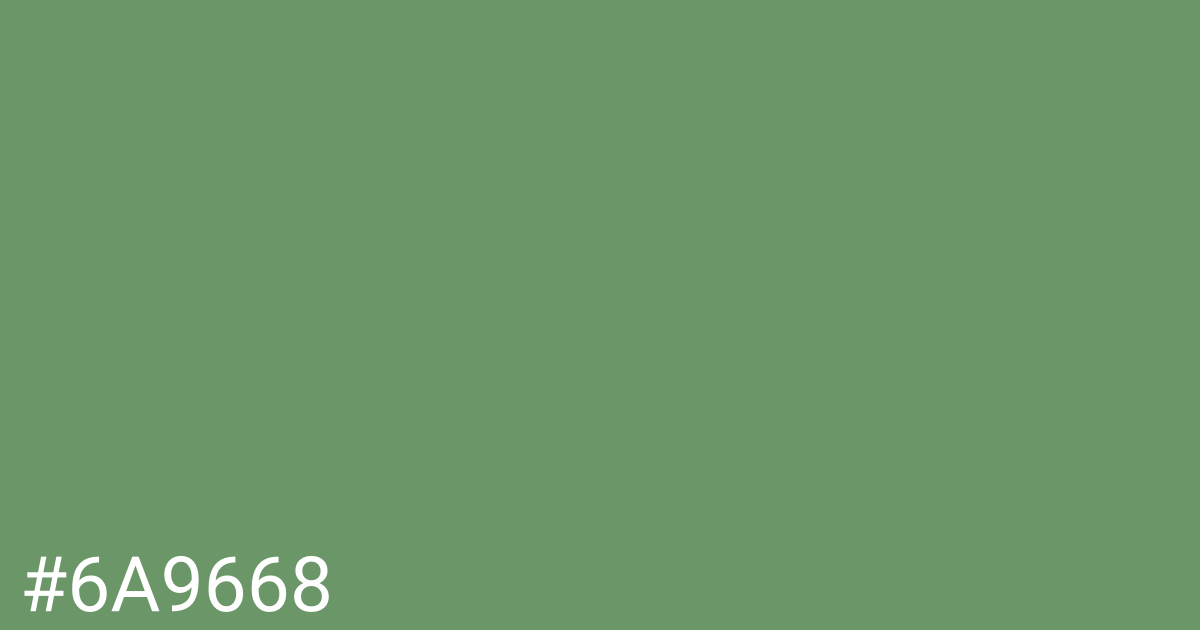 Hex color #6a9668 graphic