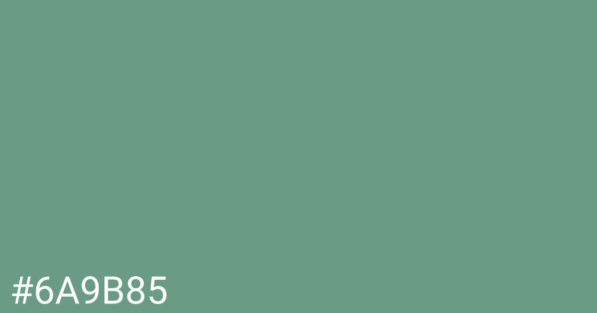 Hex color #6a9b85 graphic