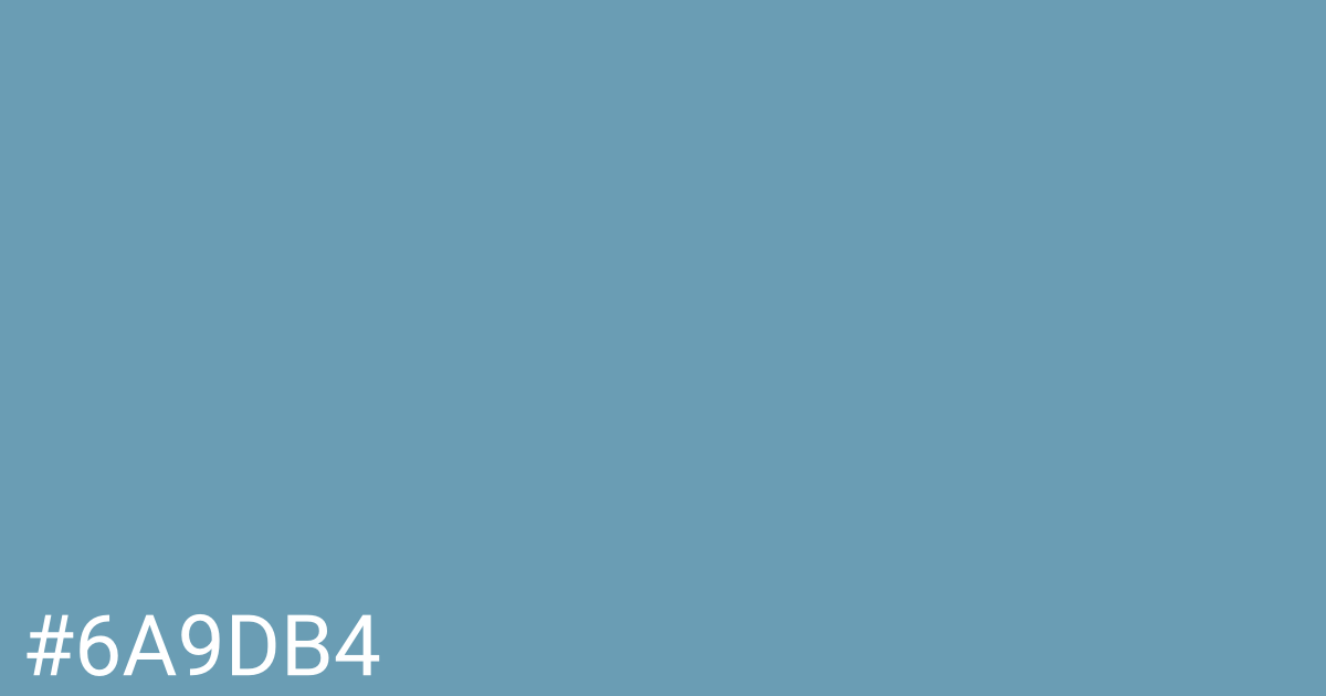 Hex color #6a9db4 graphic
