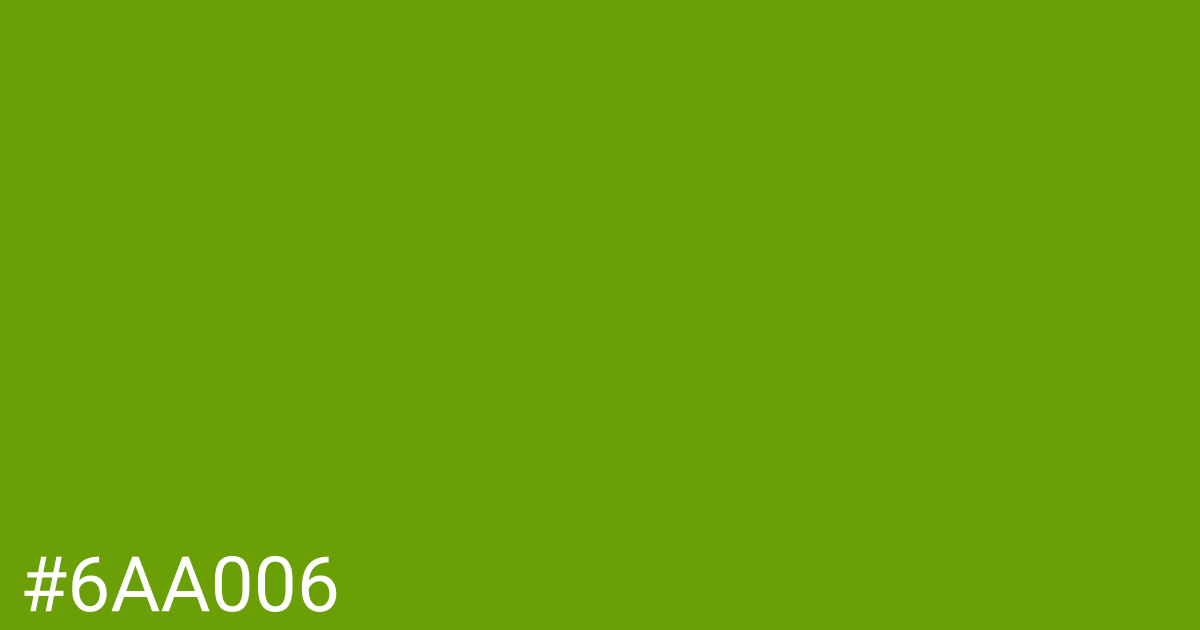 Hex color #6aa006 graphic
