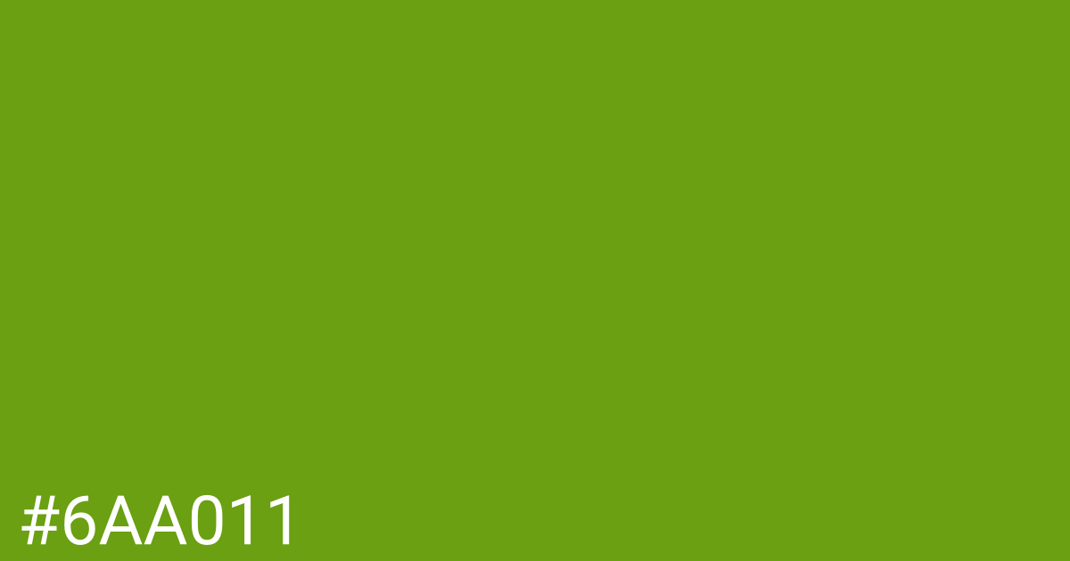 Hex color #6aa011 graphic