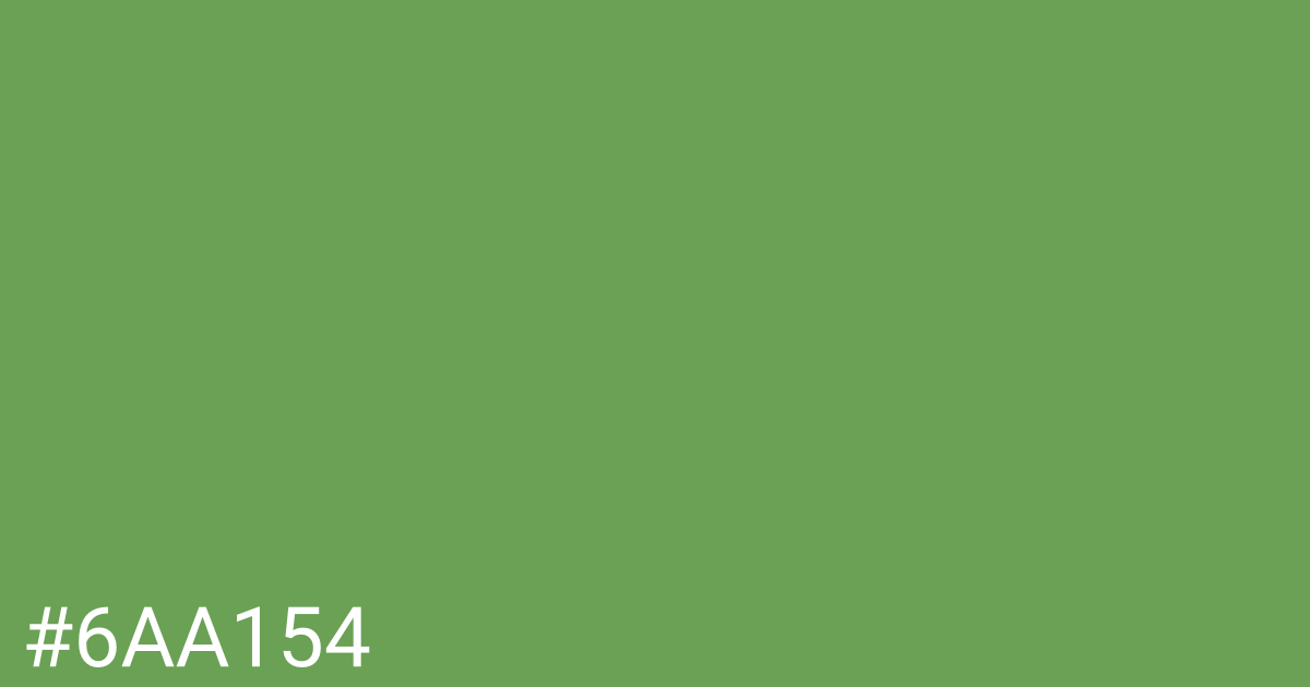 Hex color #6aa154 graphic