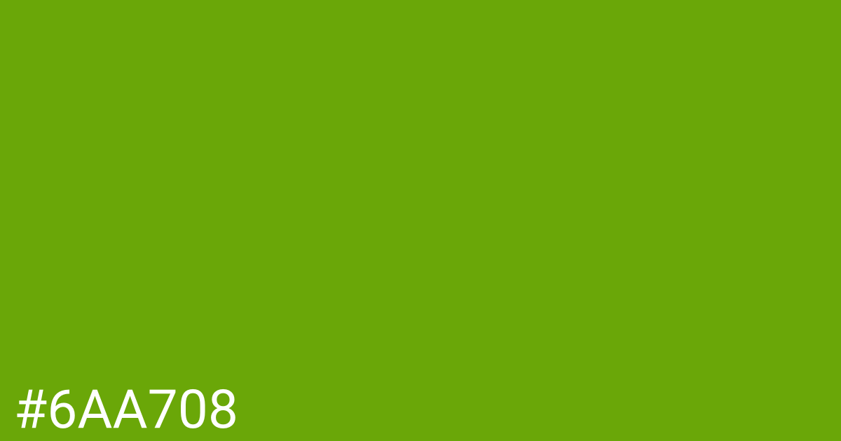 Hex color #6aa708 graphic