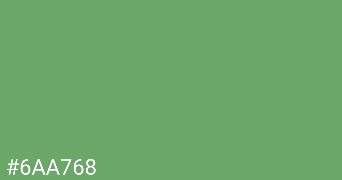 Hex color #6aa768 graphic