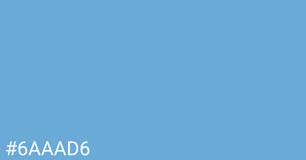Hex color #6aaad6 graphic