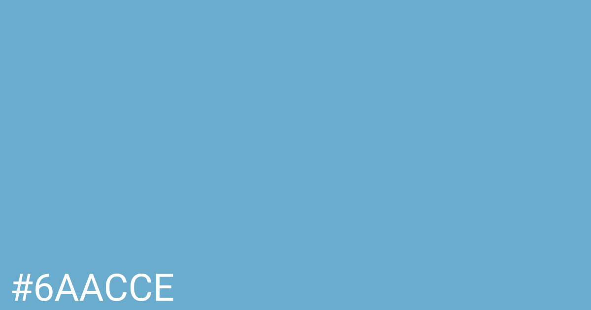 Hex color #6aacce graphic