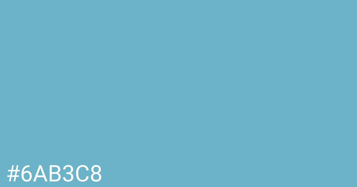 Hex color #6ab3c8 graphic