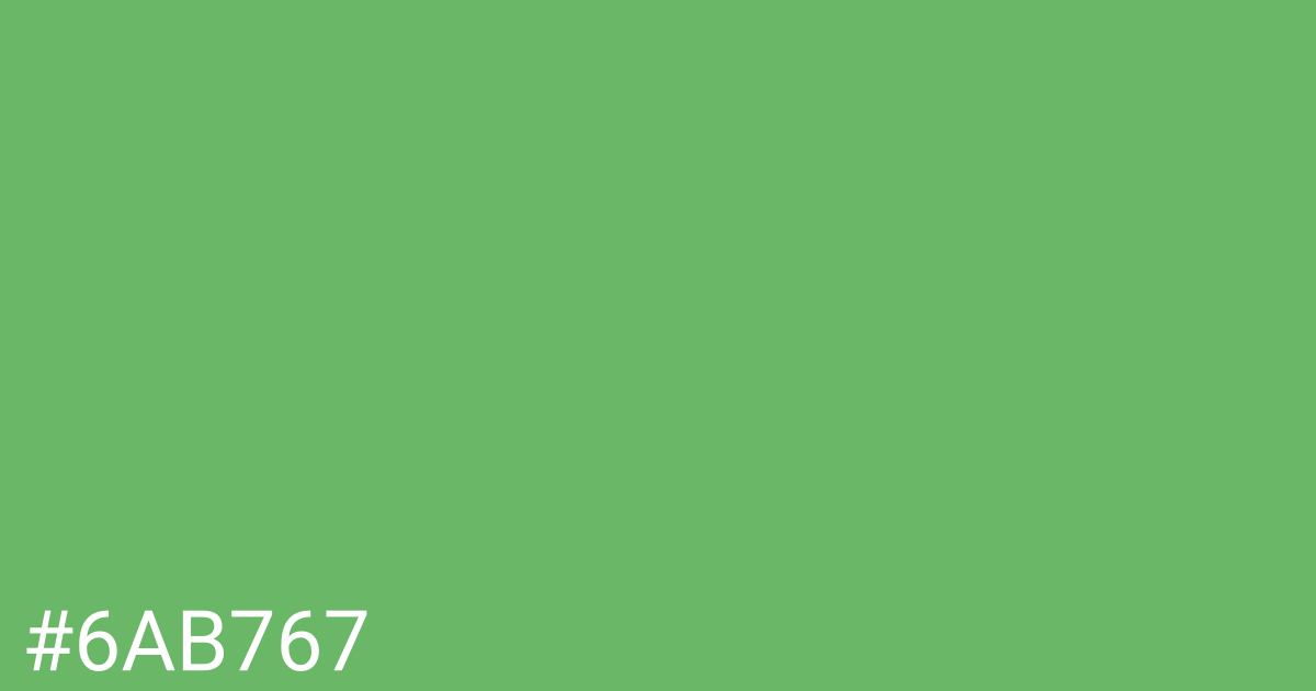 Hex color #6ab767 graphic