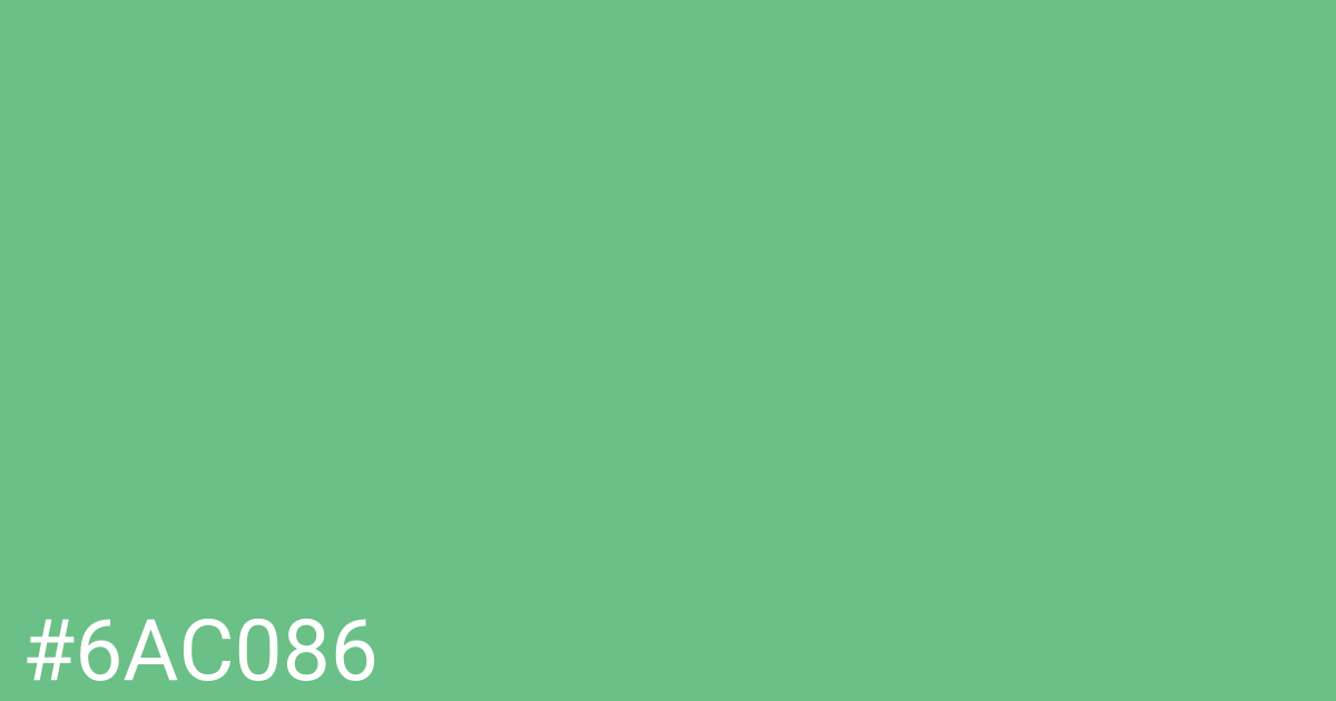 Hex color #6ac086 graphic