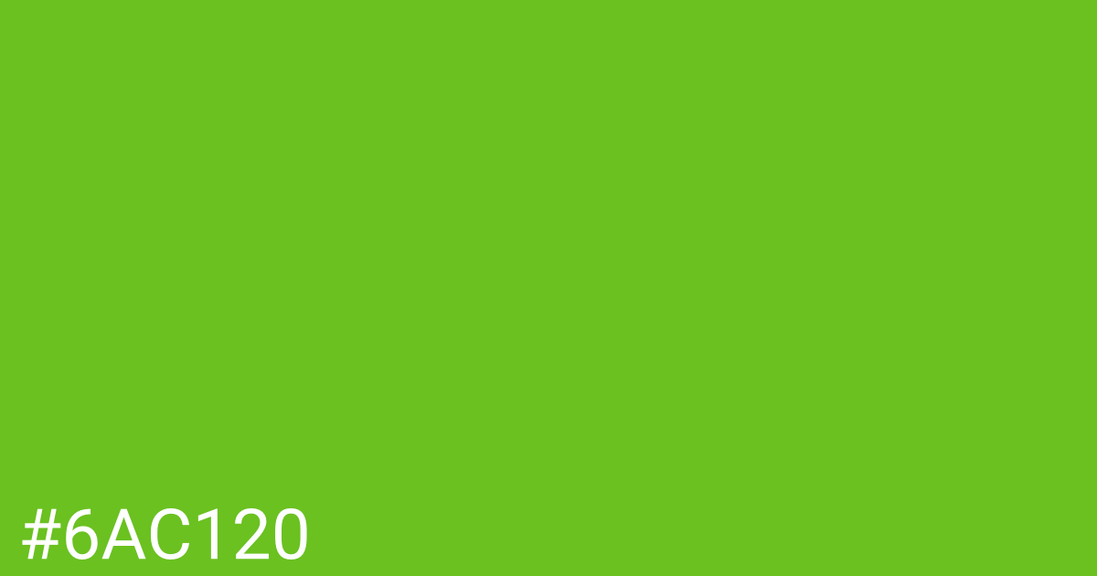 Hex color #6ac120 graphic