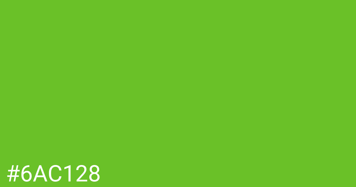 Hex color #6ac128 graphic