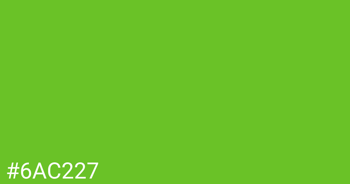 Hex color #6ac227 graphic