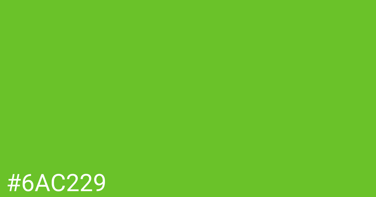 Hex color #6ac229 graphic