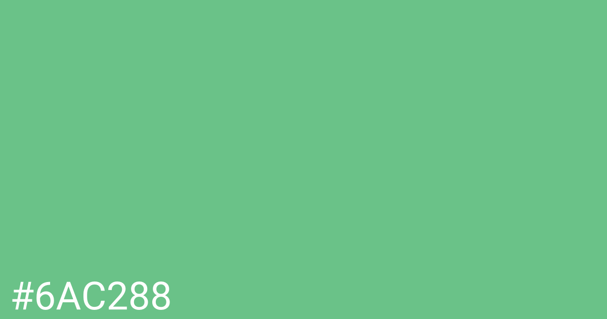 Hex color #6ac288 graphic